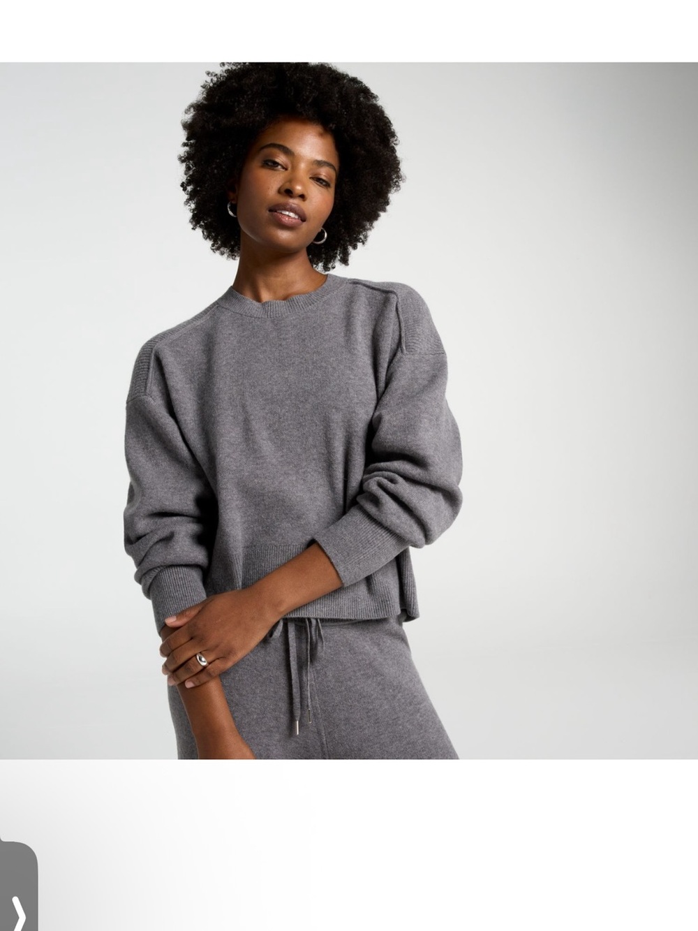 NWT Calia Clean Crewneck Sweater in Heather Gray Sz XL